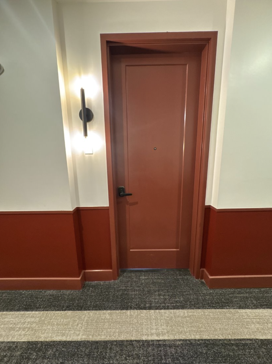 Entryway to a unit at Rambler Columbus. 